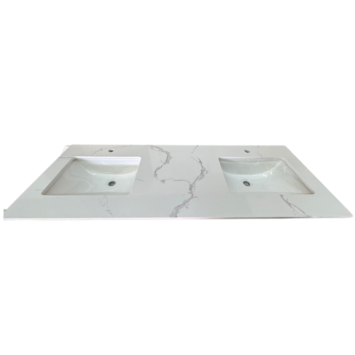 60" Vanity (61" Width) Double Sink Counter Top